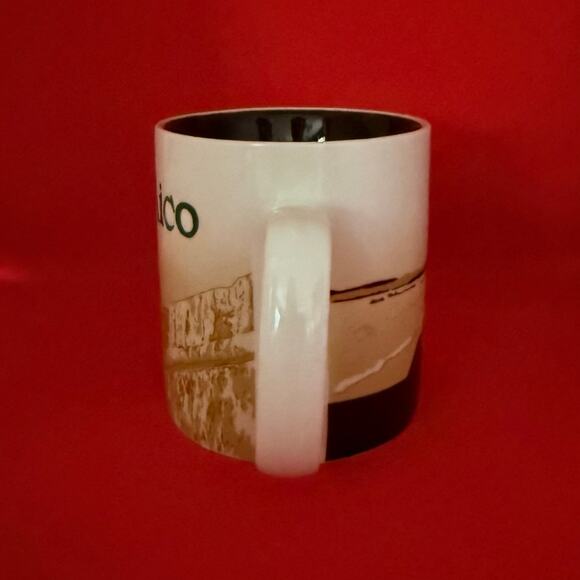 NWT Starbucks Puerto Rico Coffee Mug Global Icon 2015 Tan Brown 16 Oz. Fortress - Picture 2 of 9